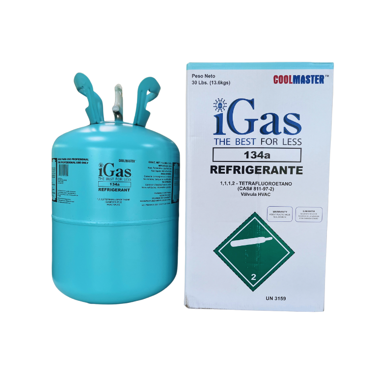น้ำยาแอร์ R134a ยี่ห้อ iGas ขนาด 13.6 kg สำหรับ แอร์รถยนต์ ตู้เย็น ตู้แช่เย็น ชิลเลอร์